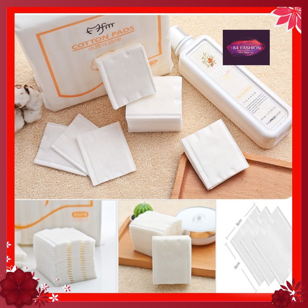 [HÀNG MỚI VỀ] Bông tẩy trang 3 lớp cotton pads túi 222 miếng mềm mịn hàng nội địa trung BTT222