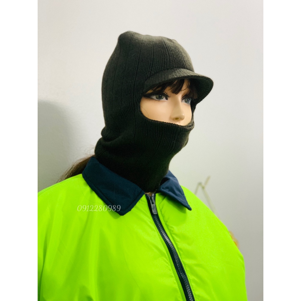 Quần áo bảo hộ trong kho đông lạnh -30 độ có lót lông ấm áp màu xanh đen phối xanh neon _ Hình chụp thật