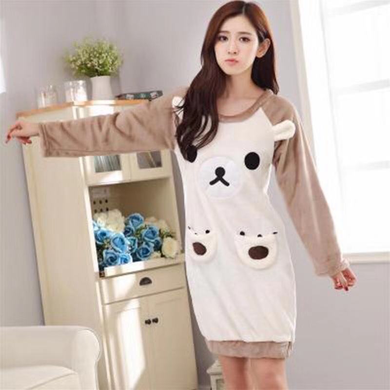 áo nữ đồ bộ pyjama Đồ mặc nhà pijama Đầm Ngủ Dài Vải Phi Bóng Họa Tiết Hoạt Hình Quyến Rũ Cho Nữ đồ ngủ nữ tiểu thư dễ thương lụa sexy cute bigsize dài tay hai 2 dây