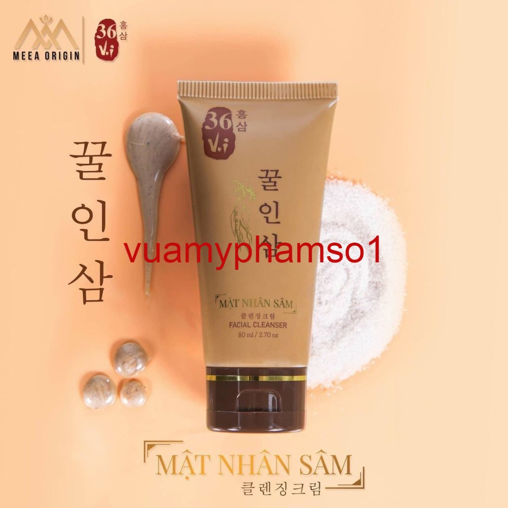 Mật Nhân Sâm Sữa Rửa Mặt Cao Mụn Sâm Đỏ