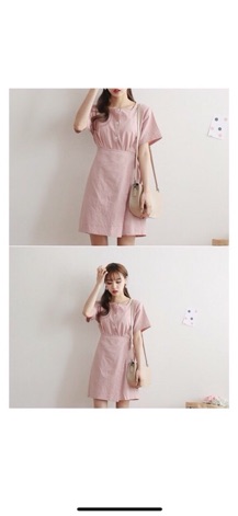 Đầm smi vạt chéo