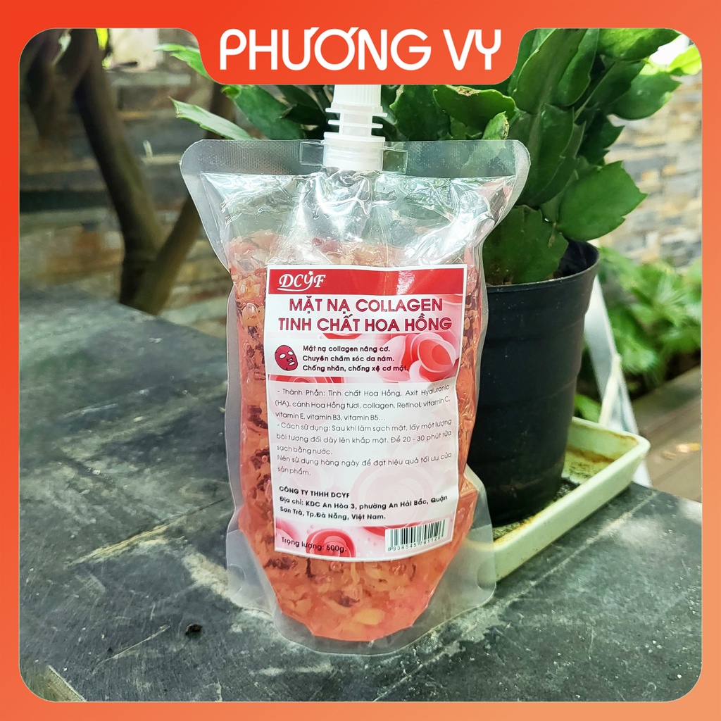 [NGUYÊN LIỆU SPA] Mặt nạ Collagen nâng cơ Hoa Hồng, làm căng mịn da, cấp ẩm cho da, mỹ phẩm spa.