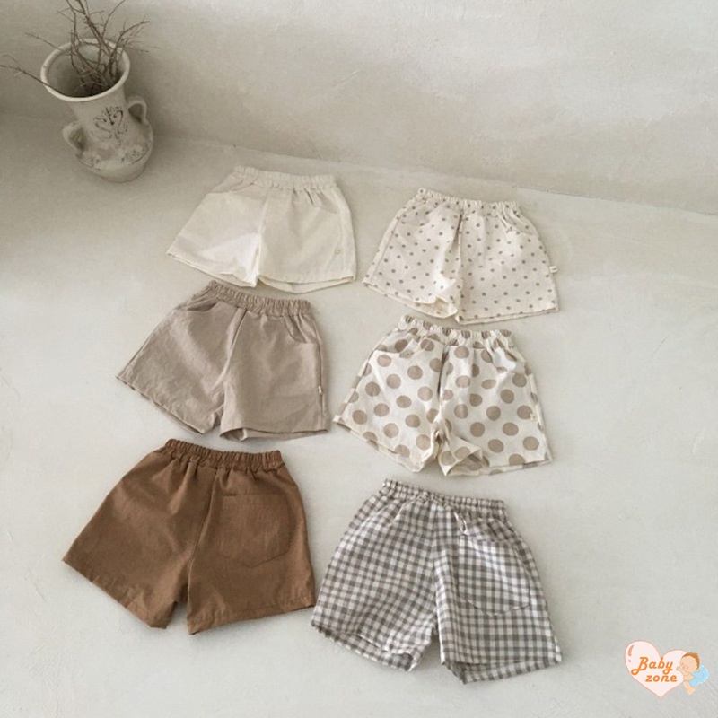 Quần Short Vải Lanh Cotton Dễ Thương Thời Trang Mùa Hè Cho Bé 0-3 Tuổi