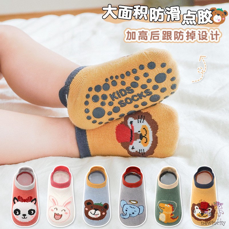 Vớ Chống Trượt Chống Rơi In Họa Tiết Hoạt Hình Phong Cách Hàn Quốc Cho Bé Trai Và Gái