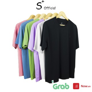 Áo Thun Tay Lỡ Unisex form rộng oversize , áo phông trơn nam nữ basic phong cách streetwear SPLUS
