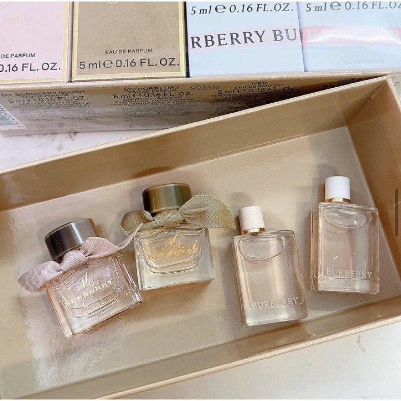 [SẴN] 𝐒𝐞𝐭 𝐪𝐮𝐚̀ 𝐭𝐚̣̆𝐧𝐠 𝟒 𝐜𝐡𝐚𝐢 𝐧𝐮̛𝐨̛́𝐜 𝐡𝐨𝐚 𝐦𝐢𝐧𝐢 𝐌𝐲 𝐁𝐮𝐫𝐛𝐞𝐫𝐫𝐲 [chính hãng] | Thế Giới Skin Care