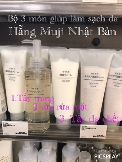 ( Có bill) Sữa rửa mặt MUJI NHẬT BẢN