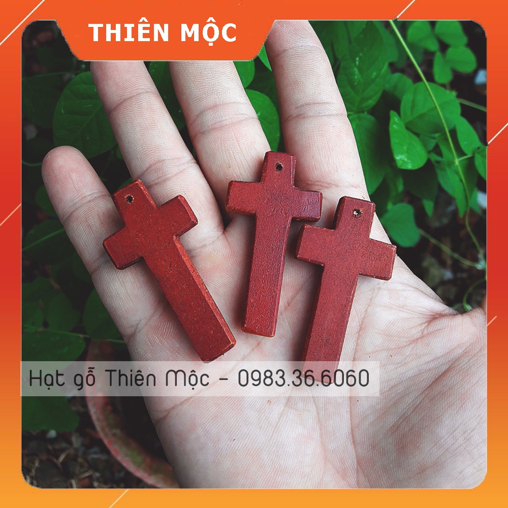 Thánh giá gỗ xâu chuỗi đeo cổ, tràng hạt Mân Côi giá tại xưởng