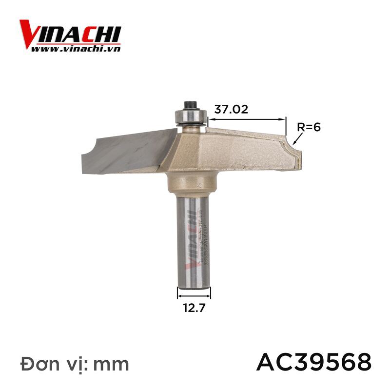 Mũi Huỳnh Ván Cửa AC39568 - Dùng Được Cho Nhiều Dòng Máy Phay cốt 12.7