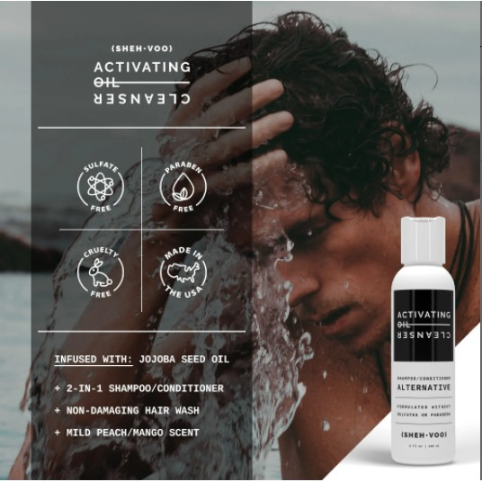 Dầu gội xả SHEHVOO Activating Oil Cleanser