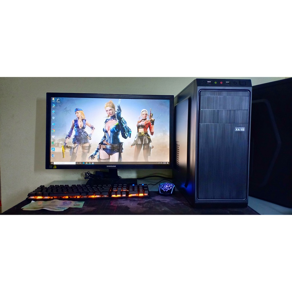 [ Màn hình 22inh ] Bộ máy tính chơi game LOL CF Tặng kèm phím chuột led