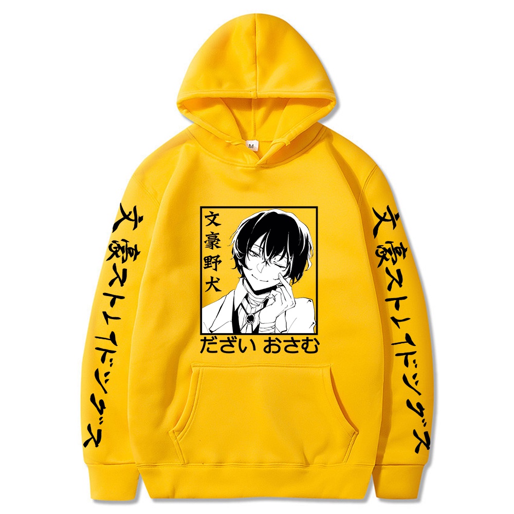 Áo Thun Tay Dài In Hình Anime Bungo Stray Dogs Cá Tính Cho Nam Nữ