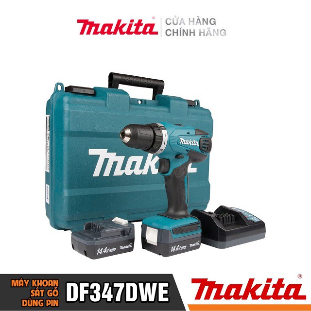 [Chính Hãng] Máy Khoan Bắt Vít Dùng Pin Makita DF347DWE (14.4V-1.5AH) Bảo Hành Tại Các TTBH Toàn Quốc