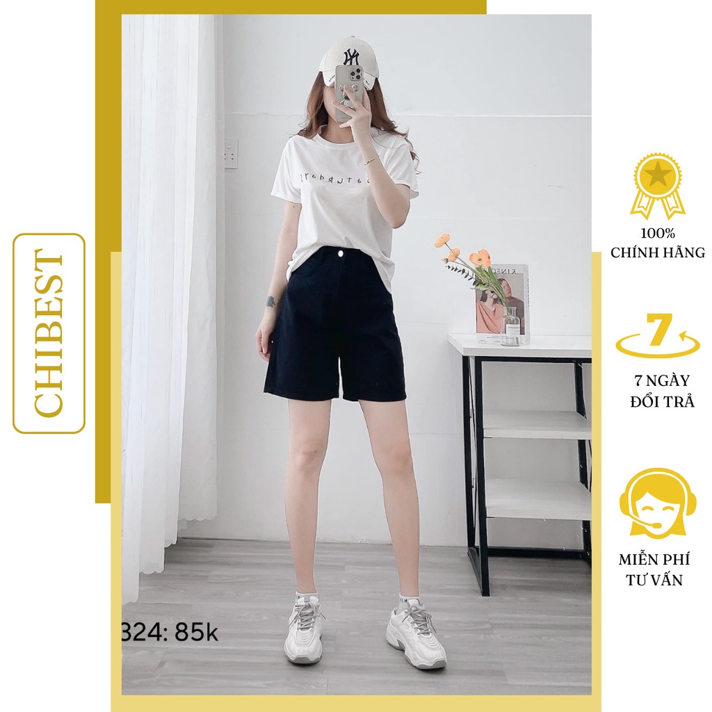 Áo phông nữ áo thun nữ form vừa cổ tròn in chữ saturdays CHIBEST LAB324