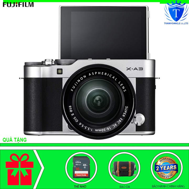 MÁY ẢNH FUJIFILM X-A3 XC 16 50MM (Bạc) Chính hãng phân phối (tặng túi + thẻ 16GB)