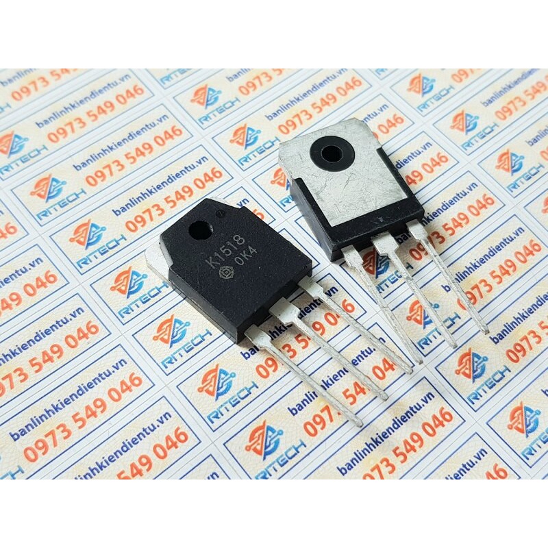 [Combo 2 chiếc] 2SK1518 K1518 TO3P N MOSFET 20A 500V