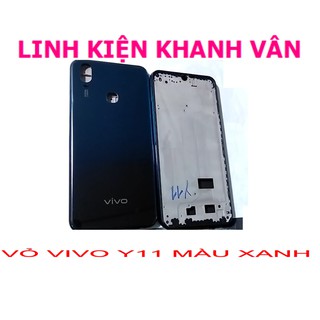 Vỏ vivo y11 màu xanh