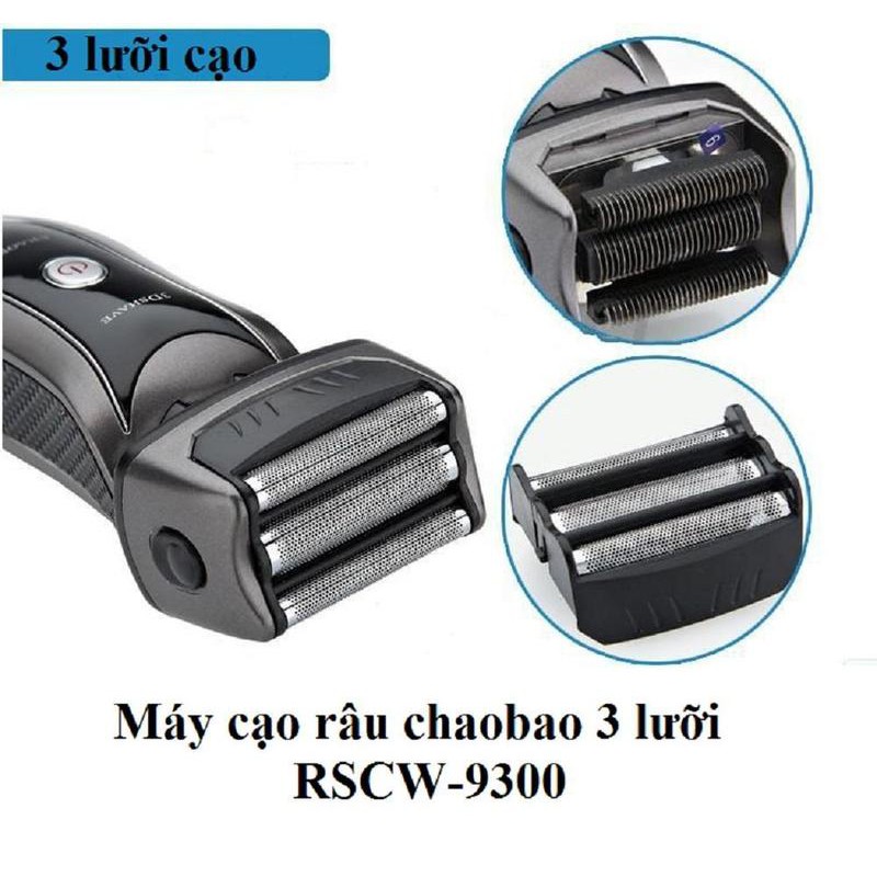 Máy cạo râu 3 lưỡi CHAOBO RSCW-9300