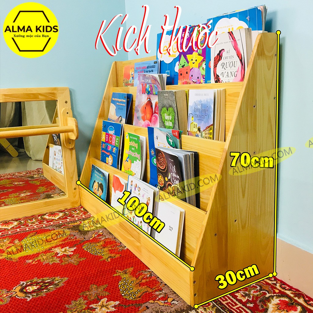 Kệ Sách Cho Bé Vững Chãi Phát Triển Alma Kids AMK2112 – Giá Sách Cho Bé -  Tủ Sách Cho Bé.