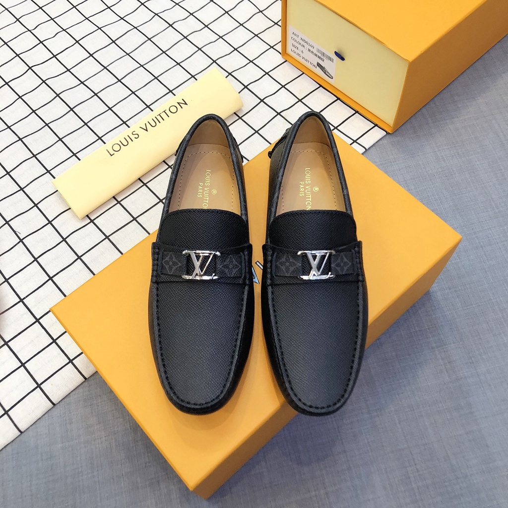 Giày lười nam da thật Louis Vuitton thiết kế trẻ trung và thanh lịch dành cho các quý ông