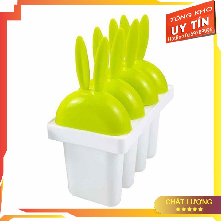 [Giảm giá sốc] Combo 2 Bộ Khuôn làm kem Tai Thỏ Ngộ Nghĩnh, Giải Nhiệt Mùa Hè