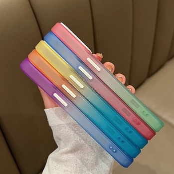 Ốp Điện Thoại TPU Acrylic Màu Gradient Chất Lượng Cao Cho iPhone 14 Pro Max 11 Pro Max 12 Pro Max 13 Pro Max