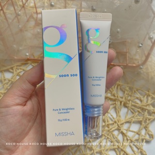 Che khuyết điểm siêu mịn Missha Soon Soo Pure & Weightless Concealer