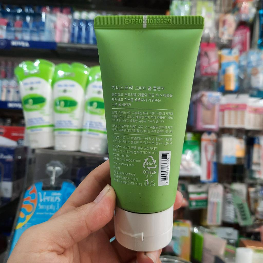 Sữa Rửa Mặt Trà Xanh Innisfree Green Tea Cleansing Foam 80ml