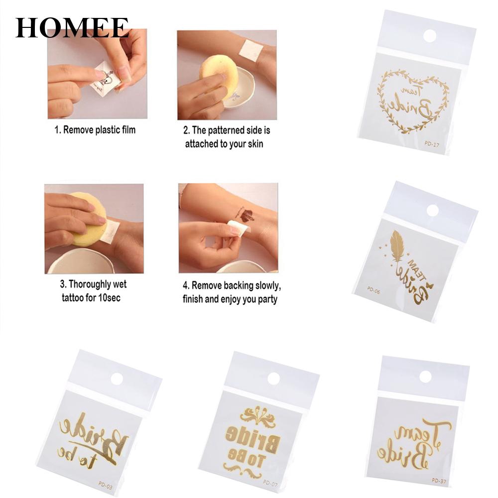 Temporary Sticker For Party Metallic Gold 1pc Decorations Special