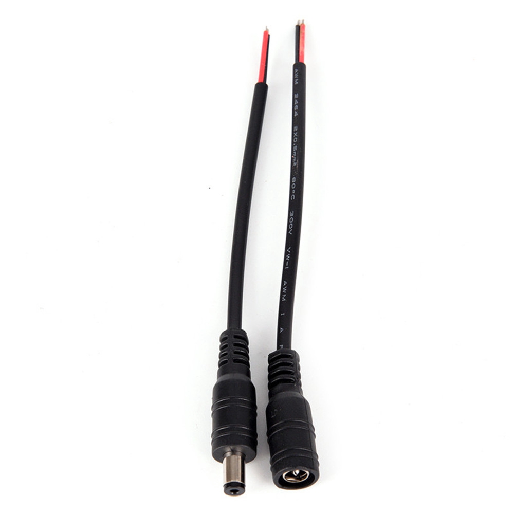 Bộ 5 cặp dây nối đèn LED DC lõi đồng 15cm 12V