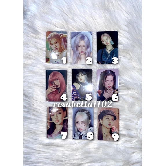 Thẻ bo góc Photocard các thành viên BLACKPINK Photobook 4+1