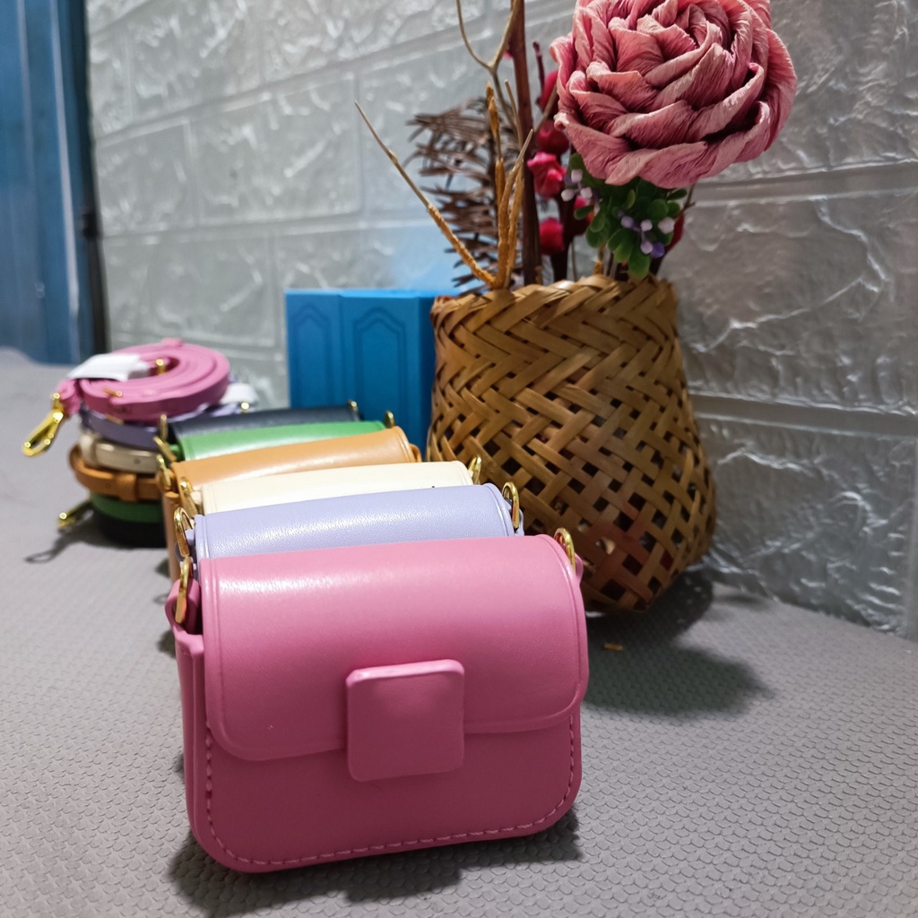 túi đeo chéo mini nữ size 8cm đủ màu