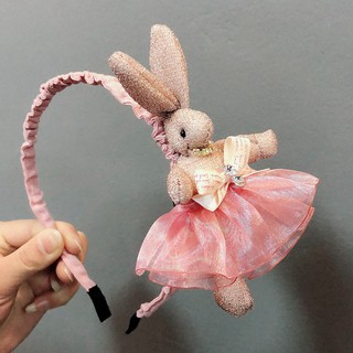 Xước/Bờm Tóc Hình Thỏ Con Đáng Yêu Cho Bé Gái