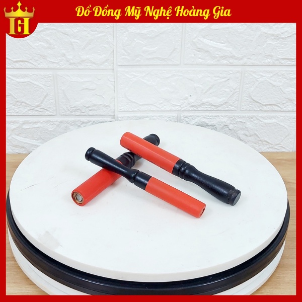 Dùi Chuông Mõ Lõi Thép Bọc Gỗ Quấn Da Bên Ngoài