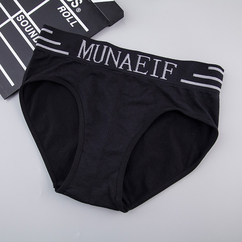 Set 4 quần lót nam Munaeif free size, 2 quần sịp tam giác và 2 quần sịp đùi chất liệu cotton QSN005 (50-80kg)