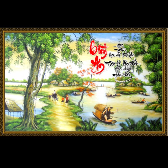 Tranh dán tường Bình An 90x60 cm