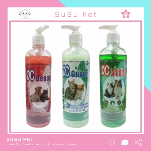 Sữa tắm diệt ve rận, ghẻ, bọ, chét hiệu quả trên cho chó mèo - DC Antitick chai 500ml