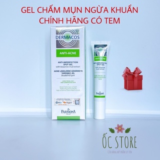 Kem Chấm Mụn Ngừa Khuẩn Dermacos Chứa Bùn Hoạt Tính Anti Imperfection spot gel 15ml