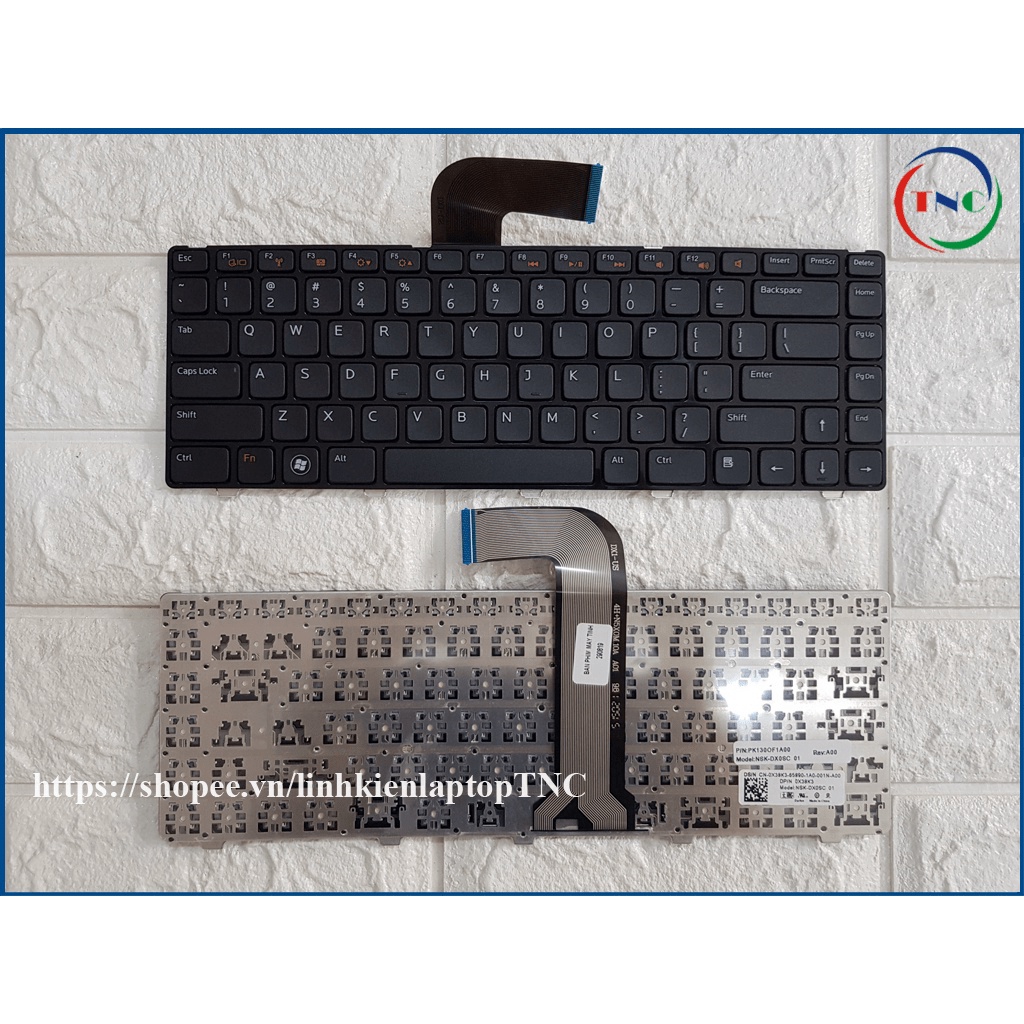 🔝 Bàn Phím Laptop Dell Inspiron 14R 2420 3420 3520 Vostro 3460 3450 1450 N4110 N4050 N5050 M4040 4110 4050 5050 Nhập Kh
