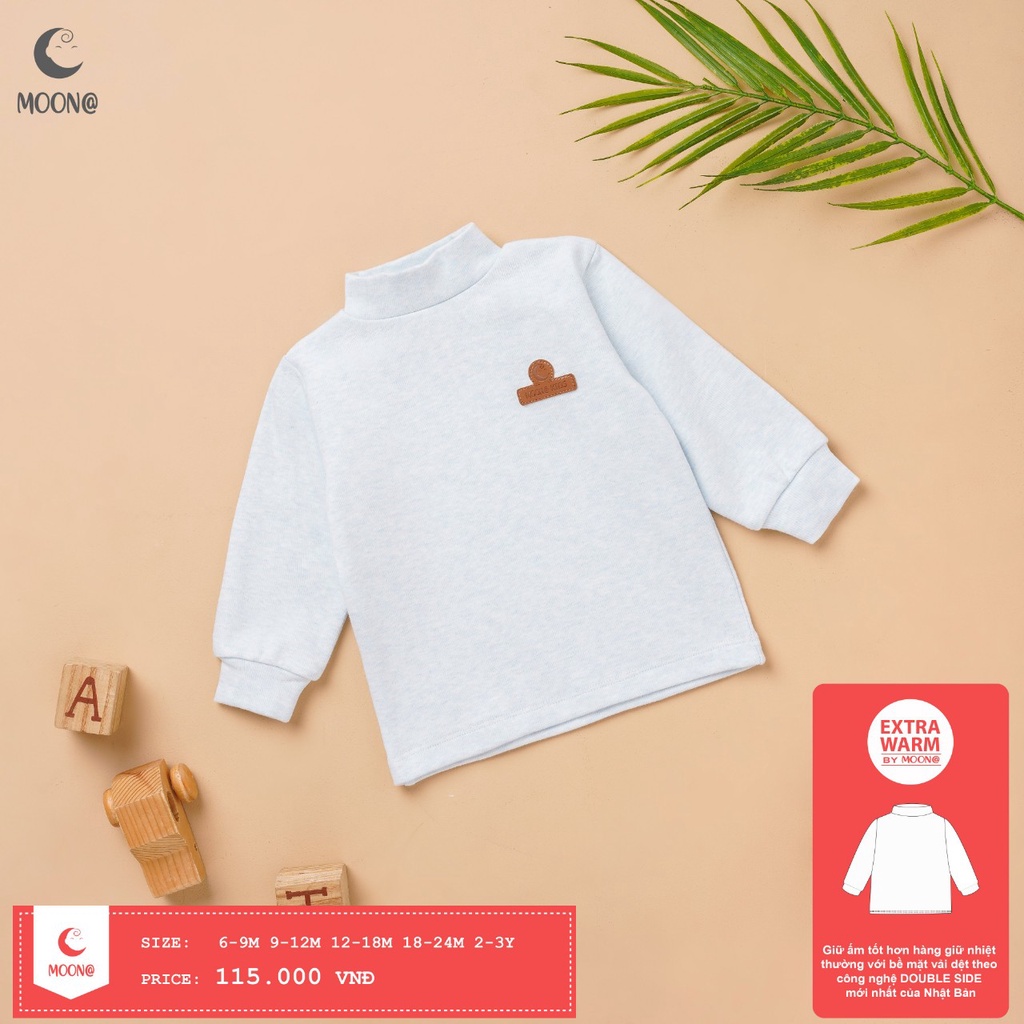 Áo cổ 3p chất nỉ Moon cho bé trai bé gái