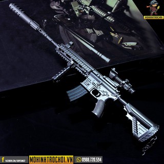 Mô Hình Game PUBG - M416 Silencer 27cm Tháo Nắp