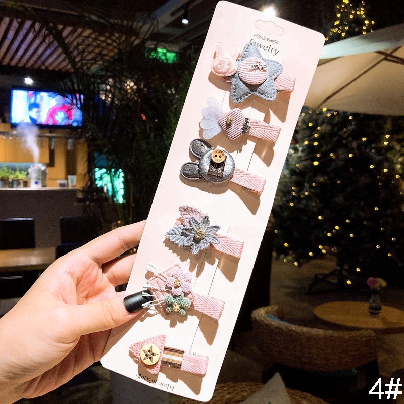 Set 6 Kẹp Tóc Đáng Yêu Cho Bé Gái