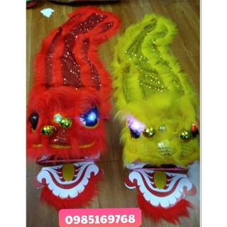Đầu múa lân trung thu cho bé có đèn sáng