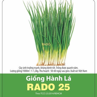 Hạt giống hành lá rado 25