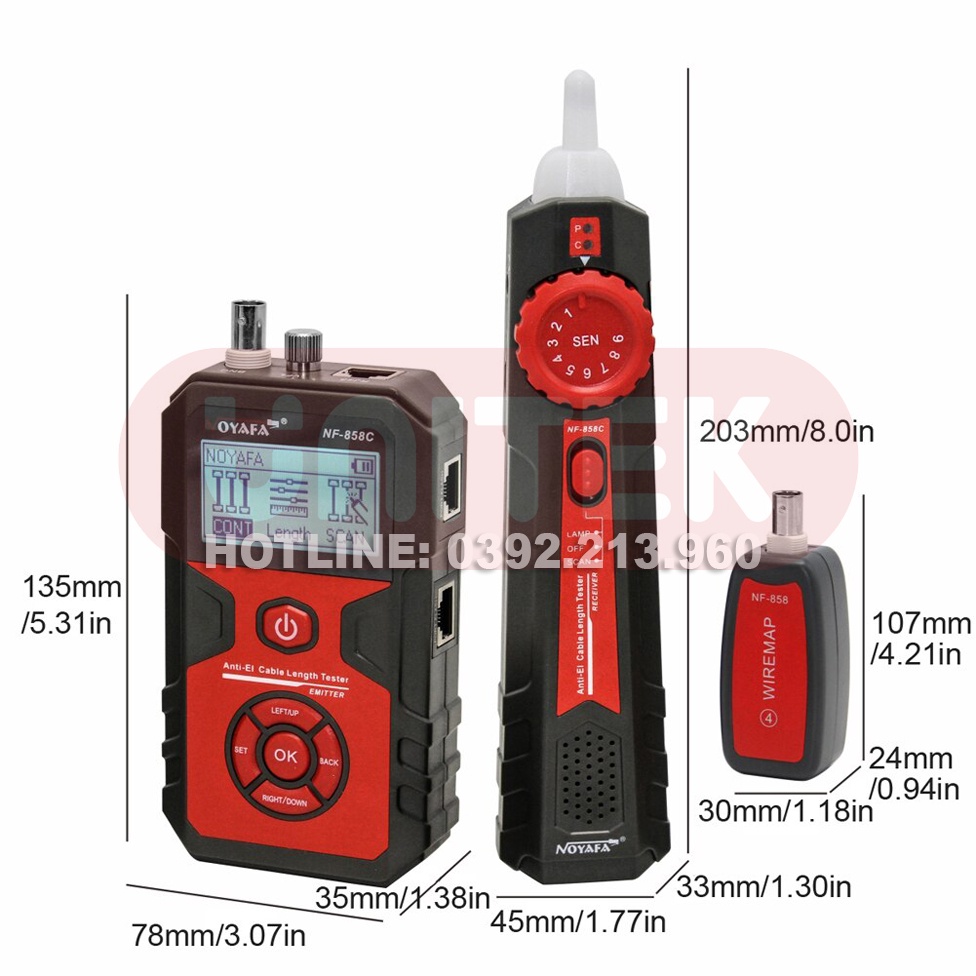 Máy Test Mạng NOYAFA NF-858C Chính Hãng