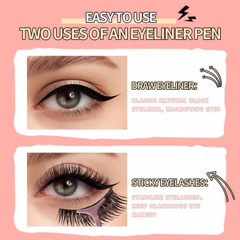 KIMUSE Magnetic Adhesive Eyeliner One Stroke For Multi-use Eyelashes Without Glus 3.5g