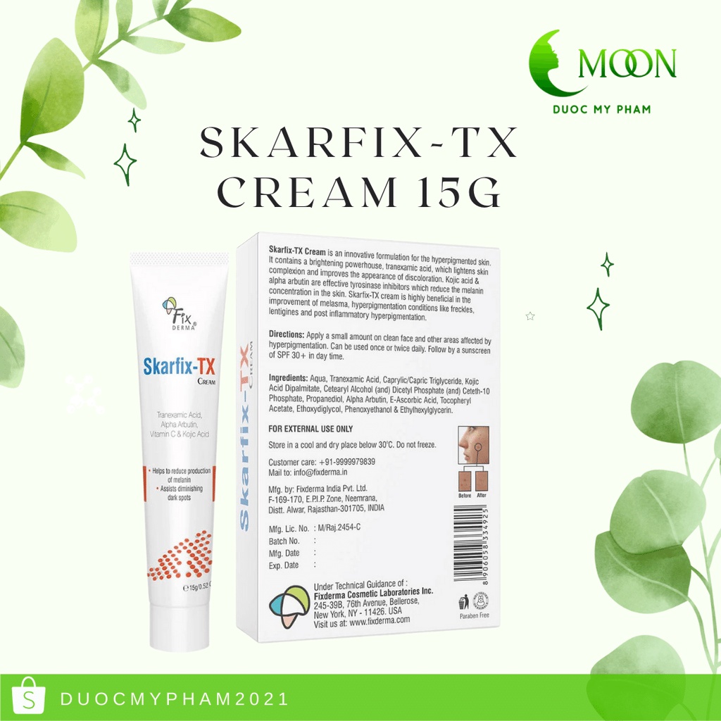 Kem Dưỡng Da, Giảm Thâm Nám Fixderma Skarfix-Tx Cream - Hàng Chính Hãng