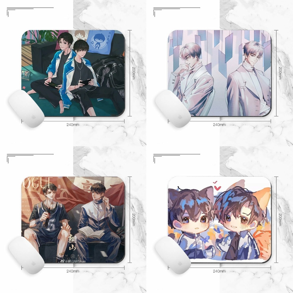 Miếng lót chuột in hình nhân vật NGỤY TRANG HỌC TRA manhua BL anime chibi tiện lợi xinh xắn tấm di kê chuột