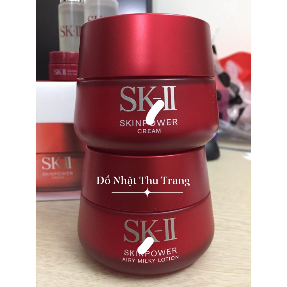 Set kem dưỡng SKII RNA Skinpower 50g loại mới kèm quà 2020