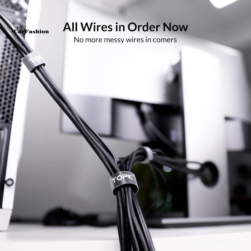 Cuộn dây buộc dây cáp TOPK dài 0.5/1/2/3/5m tiện dụng